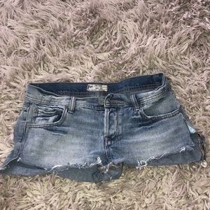 Free People Jean Shorts